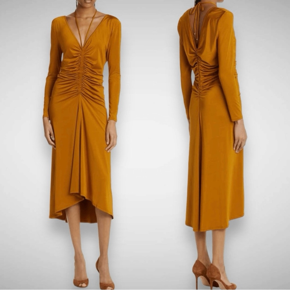 Women's Veronica Beard Gilbert Ruched Long Sleeve Dress Size 00 NWOT